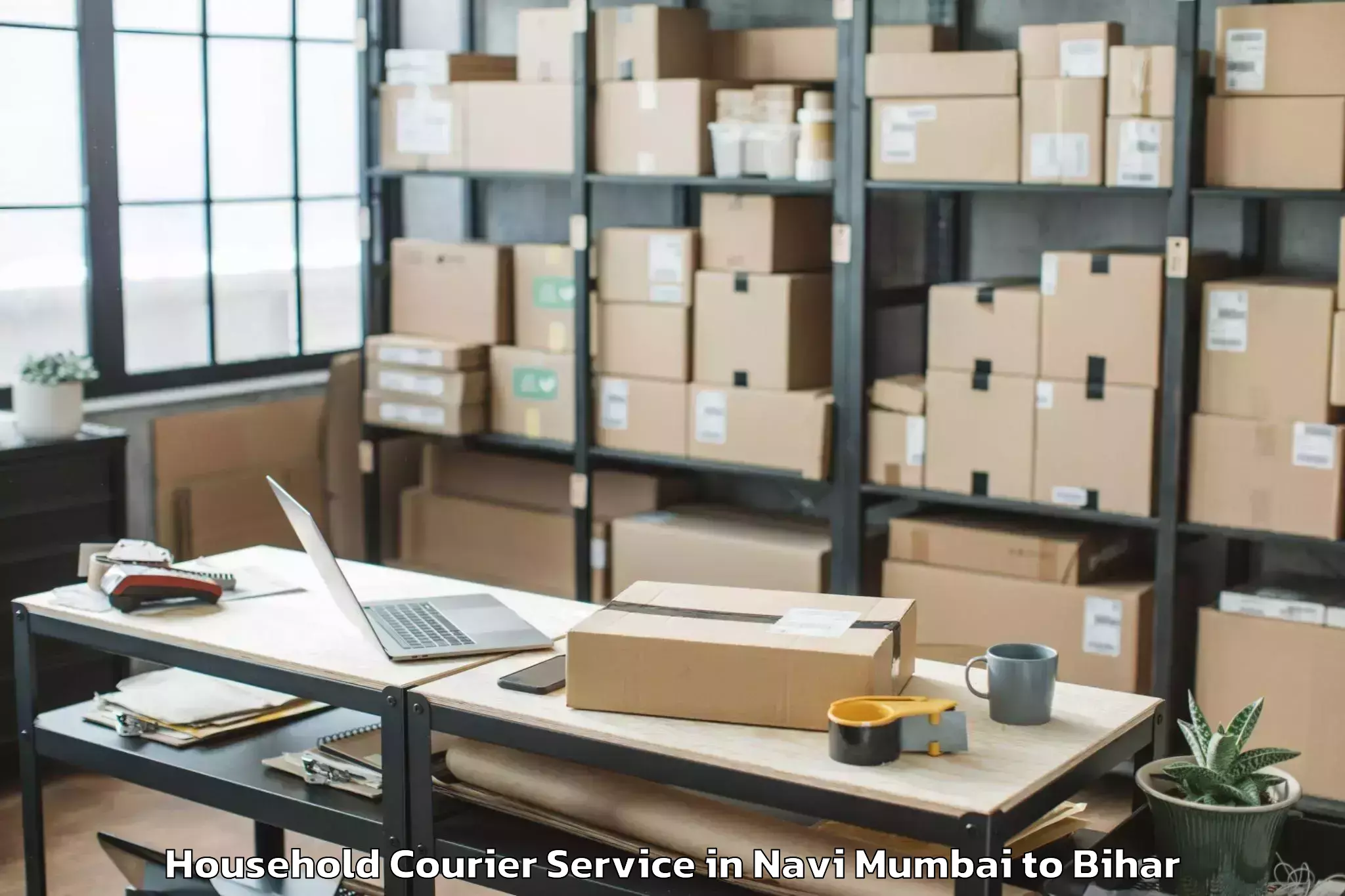 Easy Navi Mumbai to Andar Siwan Household Courier Booking